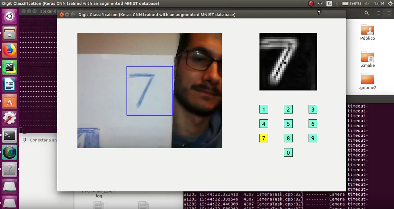 Digit classifier test