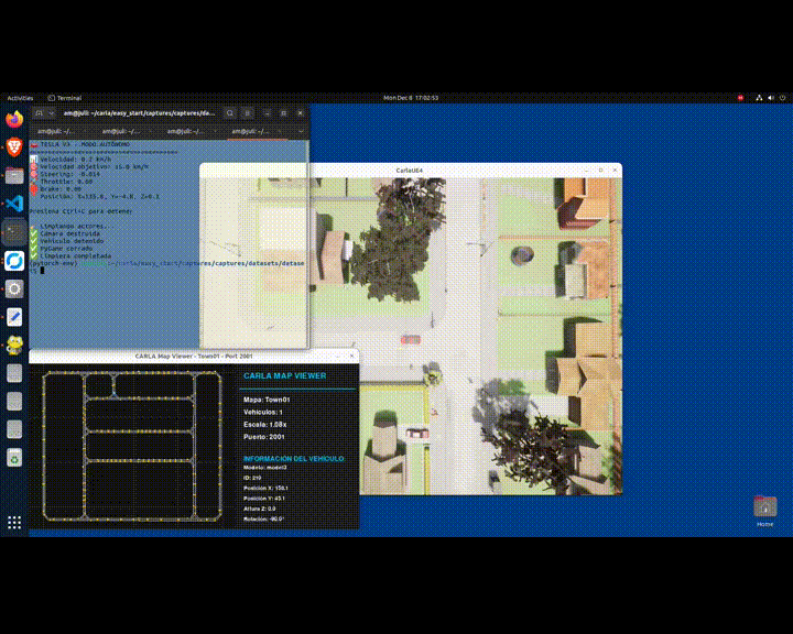 Autonomous driver in action.