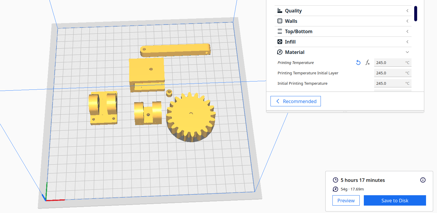 Configuración del laminado en Cura Slicer