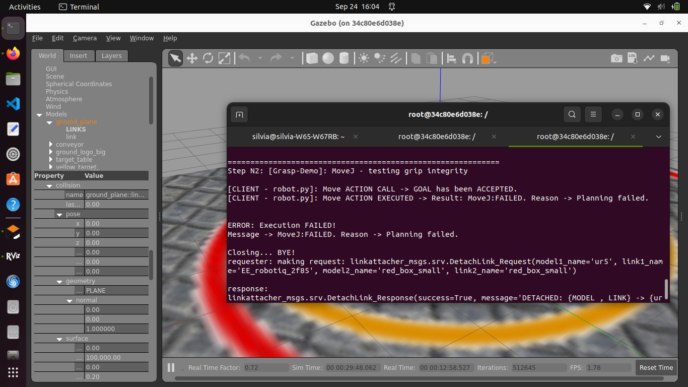RViz Collision Example